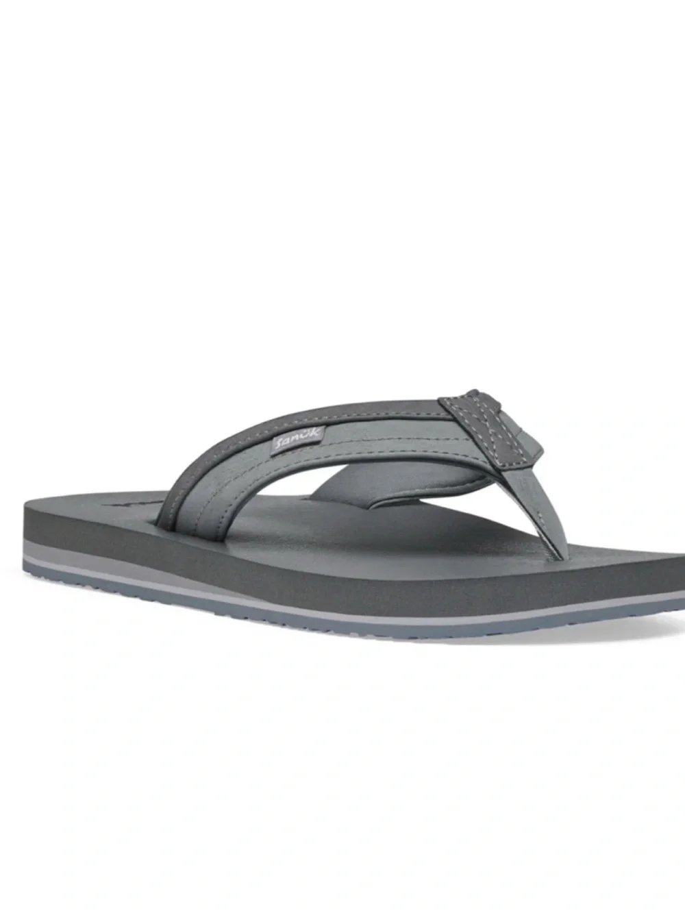 New Sanuk Ziggy Soft Top Sandals in Grey